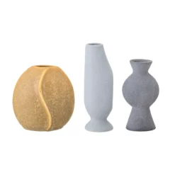 Bloomingville Vase Steingut 3er Pack