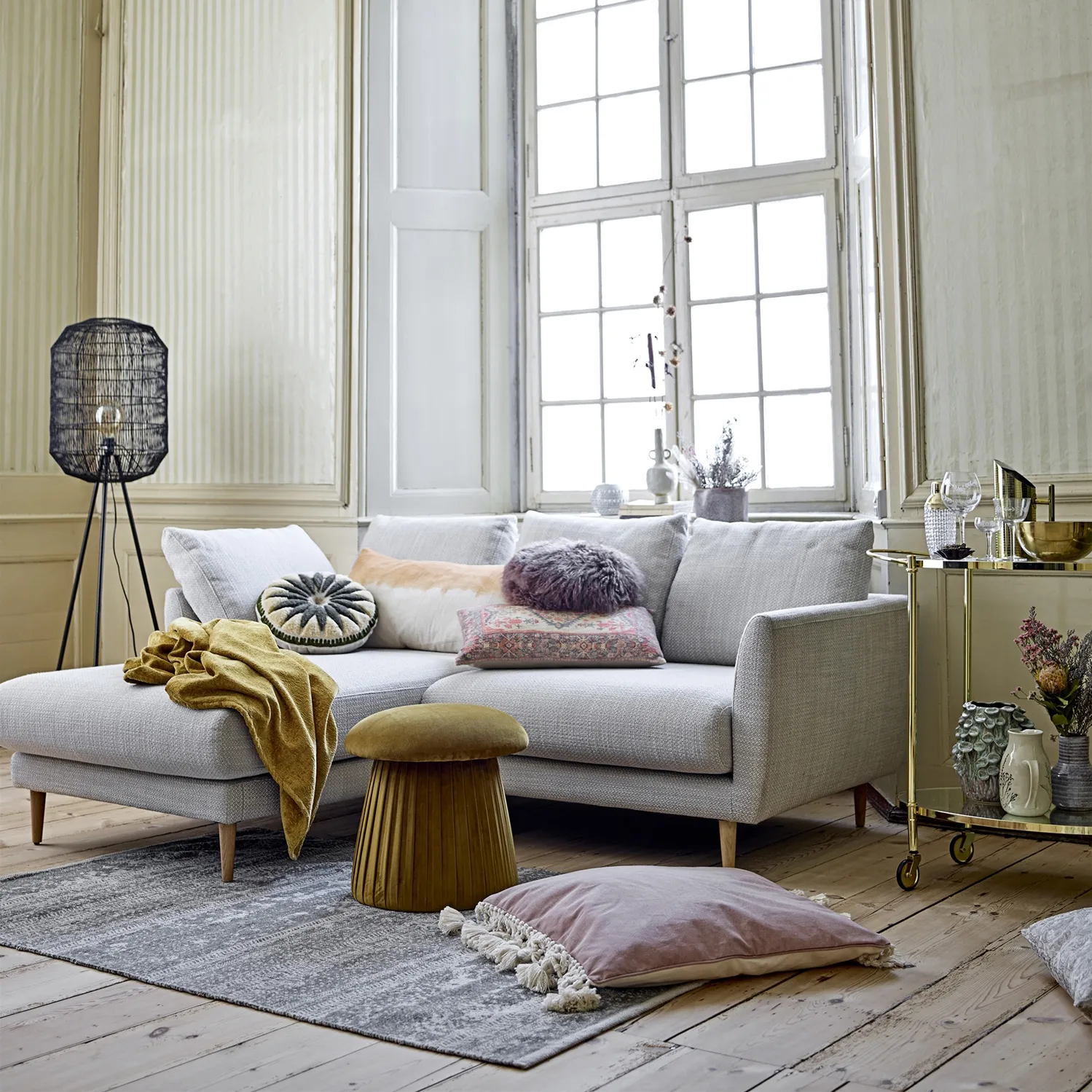 Bloomingville Roberta Pouf Sitzkissen 5 Bloomingville Roberta Pouf Sitzkissen – Bild 3