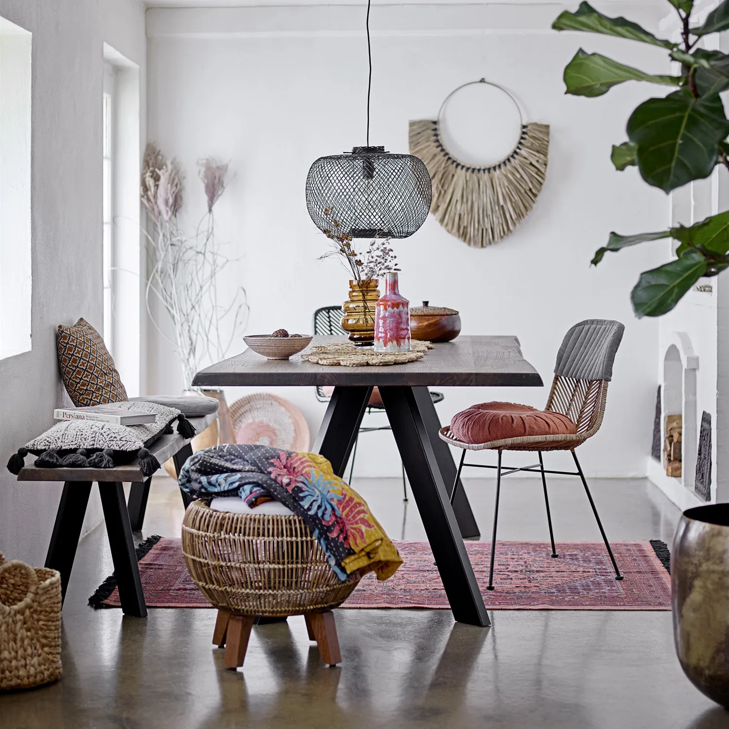 Bloomingville Pendelleuchte Bambus Ø42cm 4 Bloomingville Pendelleuchte Bambus Ø42cm – Bild 2