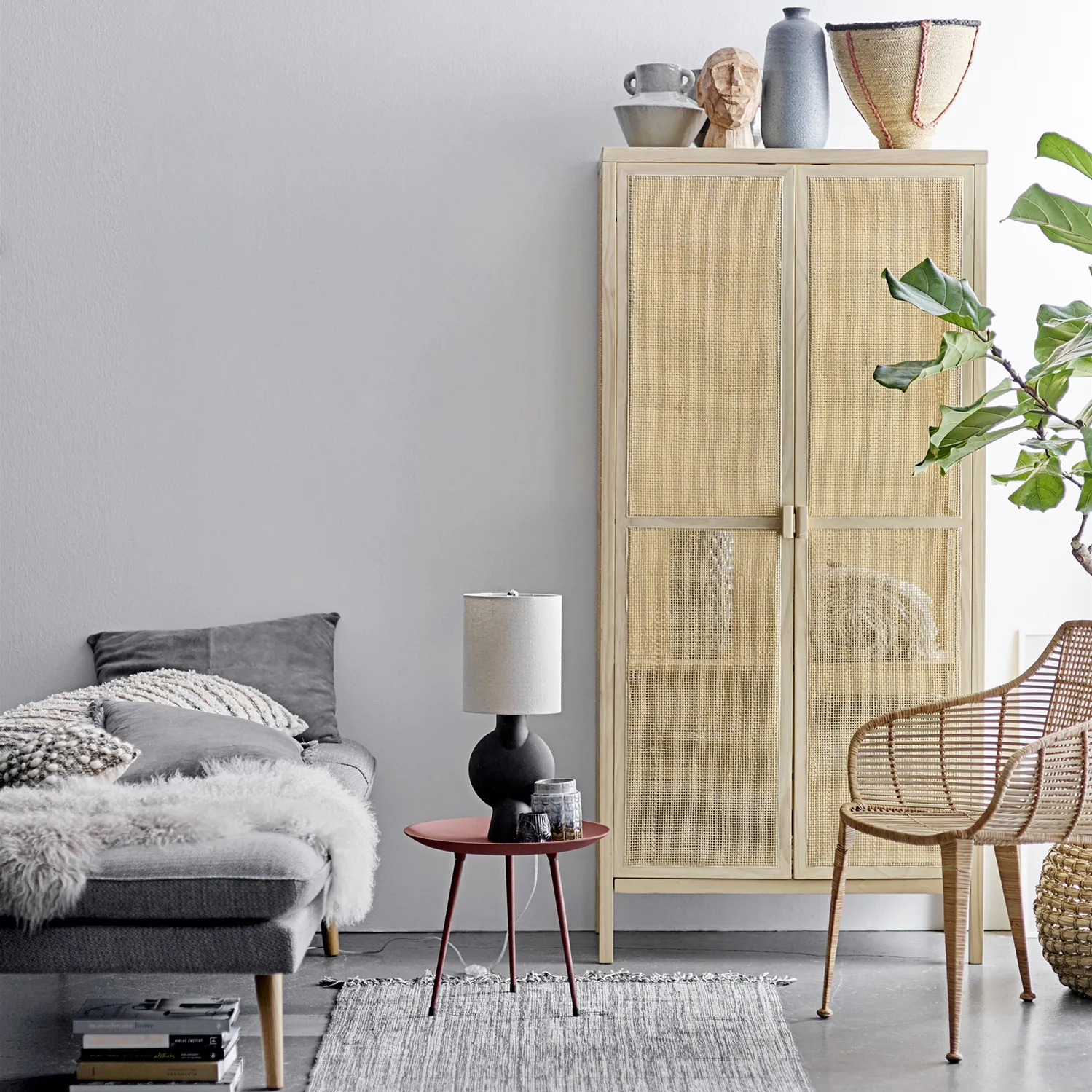 Bloomingville Tischleuchte Terrakotta 54,5cm 5 Bloomingville Tischleuchte Terrakotta 54,5cm – Bild 4