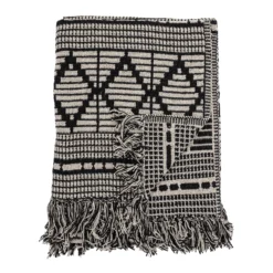 Bloomingville Wolldecke Recycelte Baumwolle 130 X 160cm