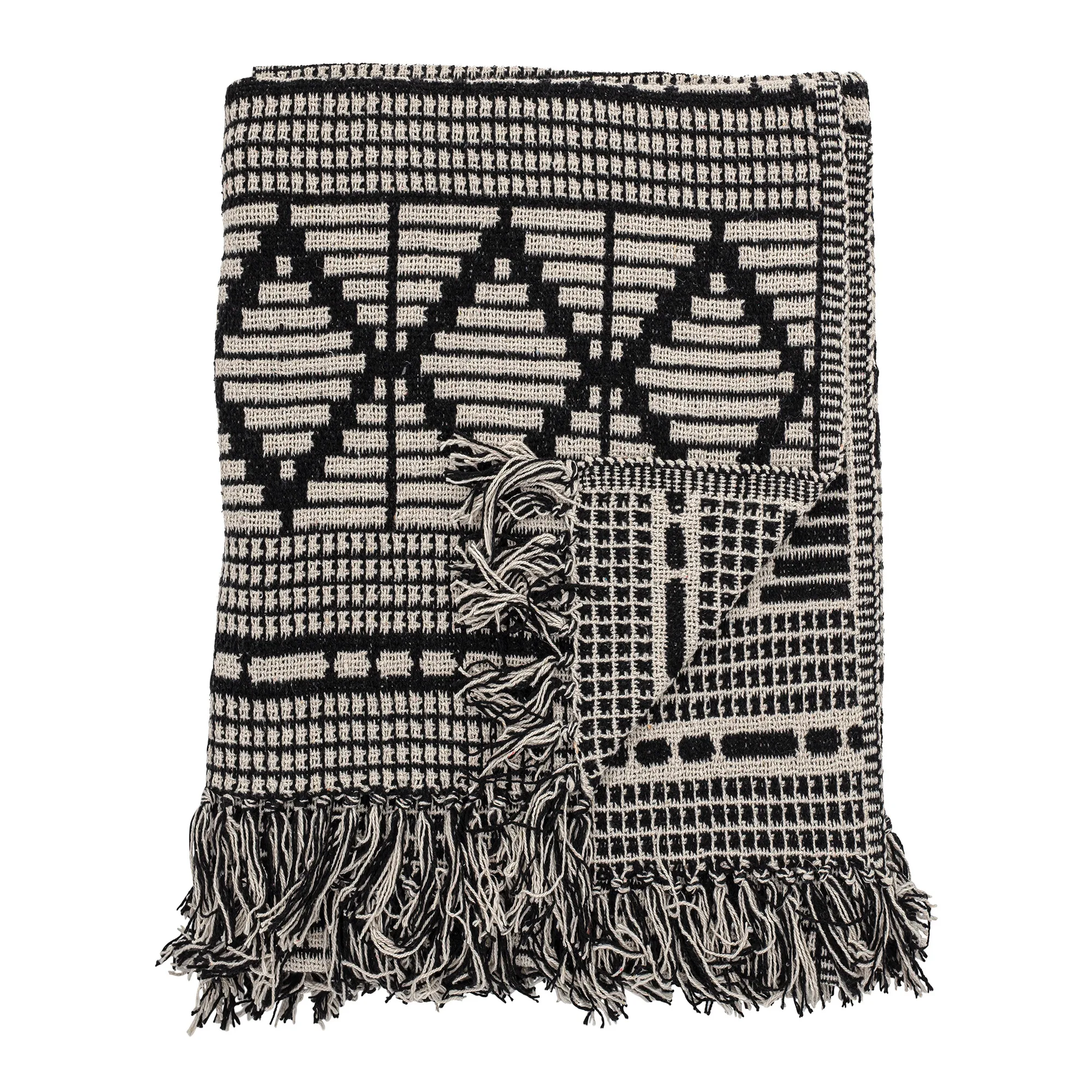 Bloomingville Wolldecke Recycelte Baumwolle 130 X 160cm 3 Bloomingville Wolldecke Recycelte Baumwolle 130 X 160cm